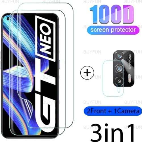 Hydrogel Film For Realme GT Neo 6.43 inch 3in1 front screen protector film for realme C21 8 Pro X 7 Pro 6 S 5 Pro camera glass