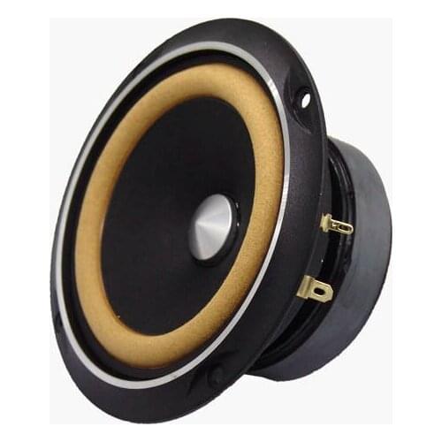 HF-046 HiFi Speakers 4 Inch HiFi Full Range Speaker Symmetrical Magnetic Circuit Leather-edge cone basin 8 Ohm