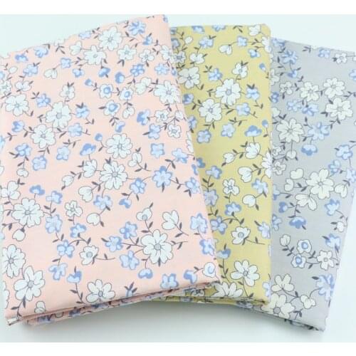Flower Cotton Fabric Printed Cloth Sewing Quilting Fabrics for Patchwork Needlework DIY Handmade Accessories