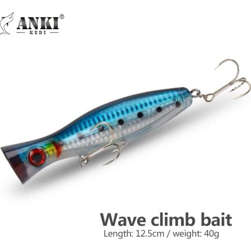 ANKI KEDI Big Wave Climb 125mm/40g Sea Fishing Bait Pencil Sore Tuna Bait Top Water Pesca Big Min Fish Top Water Bait Boxed