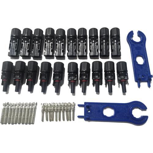 10 Pairs Connector with 1pair Spanner connected Solar Panel Connectors Male & Female IP67 TUV 1000Vdc UL 600Vdc