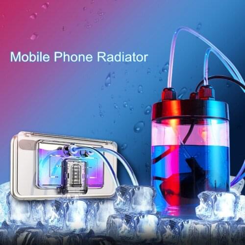 LLANO Mobile Phone Radiator Gaming Phone Cooler Universal Phone Holder Heat Sink Phone Gaming Water-cooled Circulating Radiator