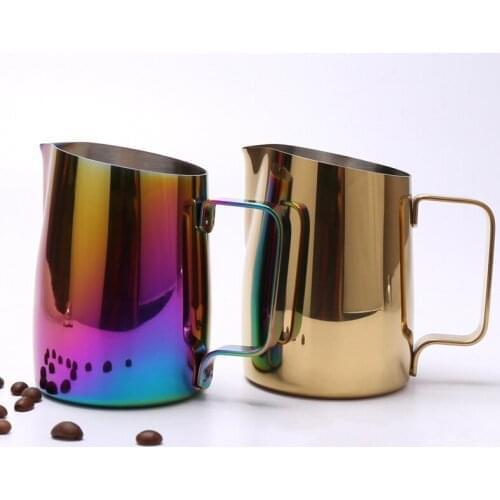 Milk Frothing Pitcher Stainless Steel Espresso Coffee Barista Craft Latte Cappuccino Cream Frothing Jug Pitcher 420ml