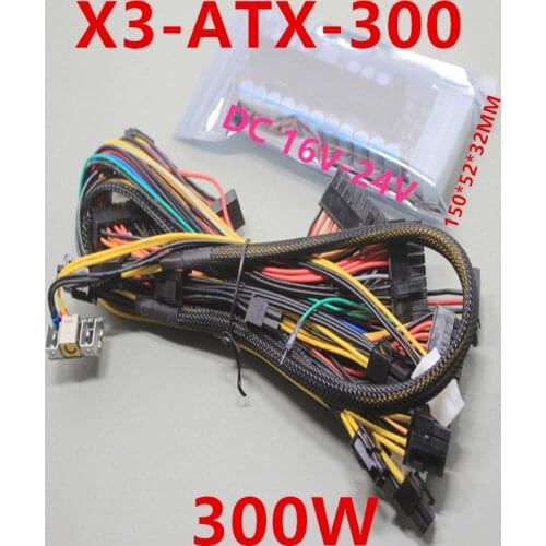 New PSU Board For PICO-BOX VR Power Supply DC 16-24V 24PIN Rated 250W Peak 300W Mini Computer Power Module X3-ATX-300