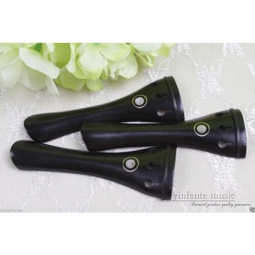 New 3pcs violin parts 3 string ebony violin tailpiece high quality#526