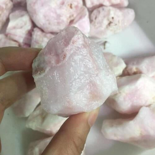1pc Natural raw pink opal rough stones natural quartz crystals mineral energy stone for healing