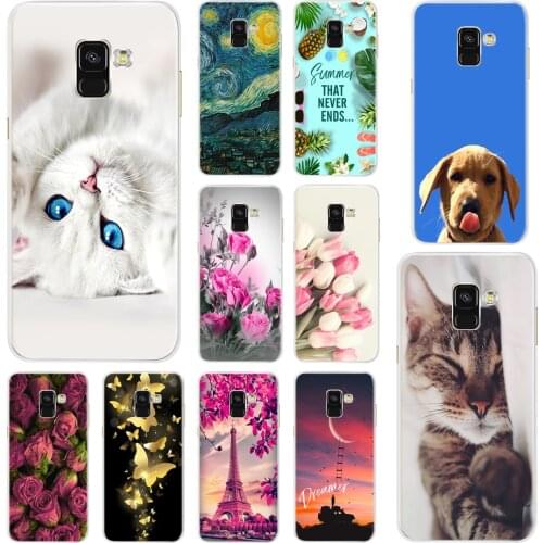 Silicone Phone Case For Samsung Galaxy A8 2018 A530 A530F Case Soft TPU Back Cover Protective Case For Samsung A8 2018 SM-A530F