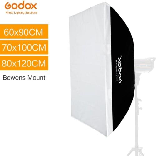 Godox 60 x 90cm 70 x 100cm 80 x 120cm Speedlite Studio Strobe Flash Photo Reflective Softbox Diffuser for Bowens Mount SK400II