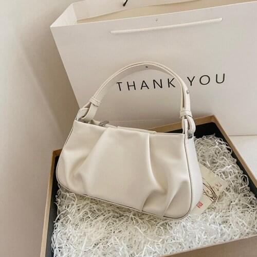 Shoulder Bags For Womens Bag Solid Color Summer Beach Simple Quality Soft Designer Korean Bolsas Fashion Female Women Handbag