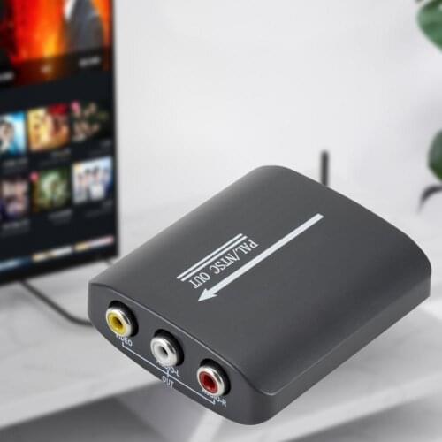HD 1080P for HDMI-compatible To AV RCA CVBS Video Adapter Mini HD Interface Signal Connector For Video Cameras