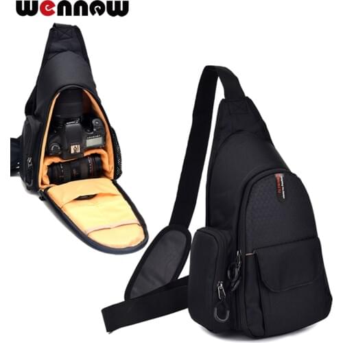 Wennew waterproof DSLR Camera bag Chest package For Sony RX10 IV M3 M4 DSC-RX10 III H300 DSC HX350 A58 A57 Outdoor Triangle Bags