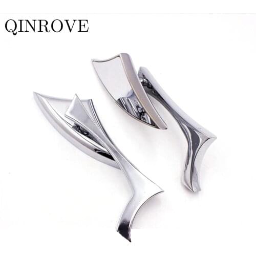 8 10mm Cafe Racer Motorcycle Rear View Mirror Aluminum Alloy Side Mirror Chrome Color For Vespa Sprint S 150 Primavera BMW F800R