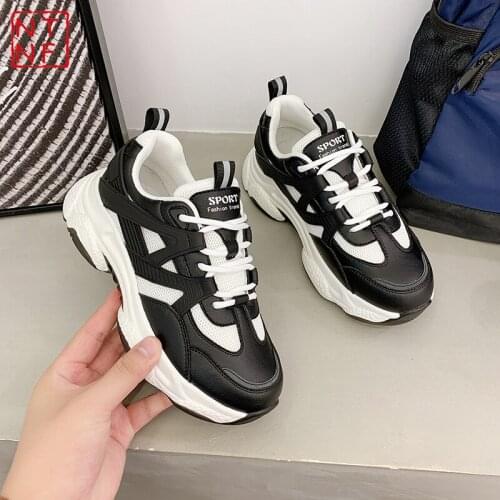 Sneakers Women Chunky Shoes 2021 New Fashion Thick Bottom Breathable Casual Platform Sneakers Women Sport Trainers Basket
