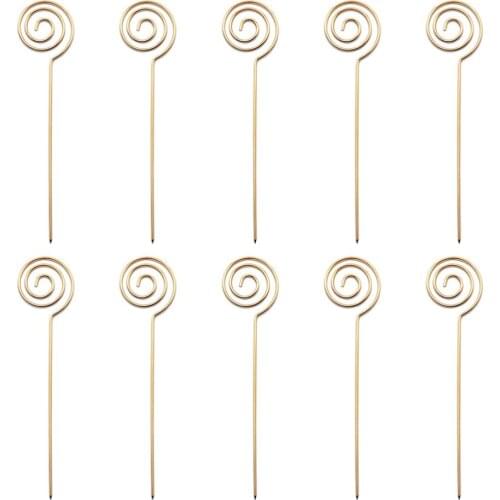 10pcs Cocktail Sticks Circle Cocktail Picks Fruit Pick Stainless Steel Pick DIY Drink Fruit Muddler Crushed Ice Barware Tool