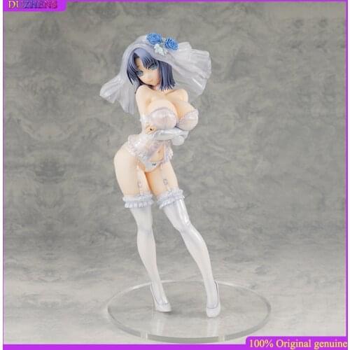 100% Original: Anime SENRAN KAGURA YUMI Wedding dress 23.5cm Action Figure Anime Figure Model Toys Figure Collection Doll Gift