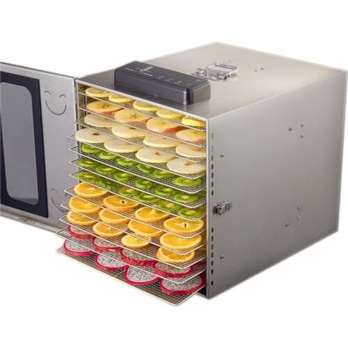12-layer Fruit Dryer Vegetable Meat Dehydrator Stainless Steel Household Food Dehydrator Tea Bean Drying Machine