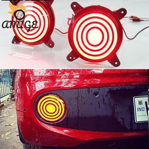 12V Car LED Rear Signal Lights For Hyundai Grand I10 2017 2018 2019 Reflector Bumper Lamp Taillights Backup Brake Light