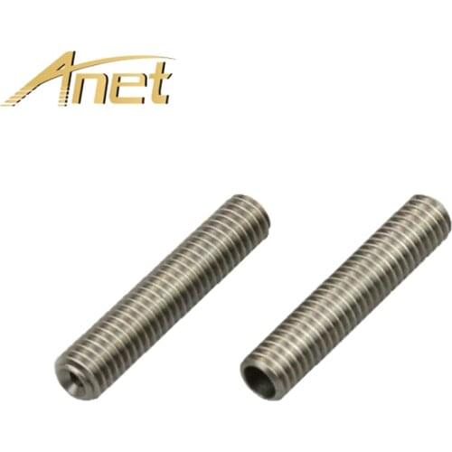 5PCs Anet A6 A3 3D Printer Extruder Parts PTFE tube inside M6*40mm Nozzle Throat Tube for 1.75mm filament Makerbot MK8