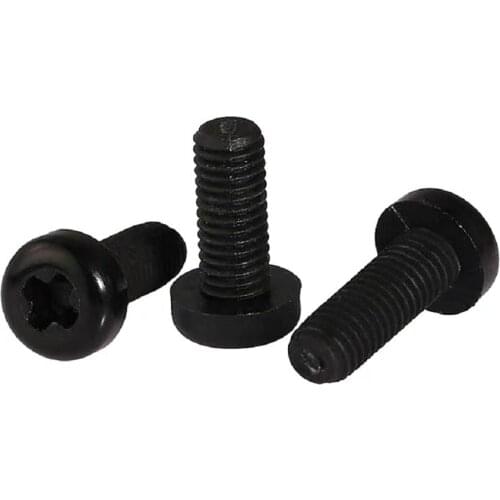 50pcs/lot M2 M2.5 M3 M4 M5 M6 M8 ISO7045 DIN7985 GB818 Nylon Cross Recessed Pan Head Screws Plastic Spacer Phillips Screw