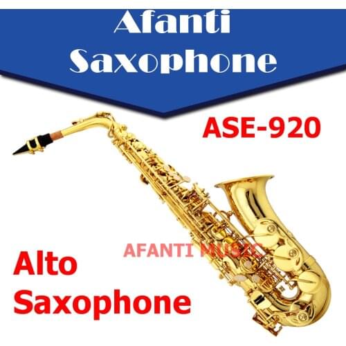 Afanti Music Eb tone / Brass body / Gold finish Alto Saxophone (ASE-920)