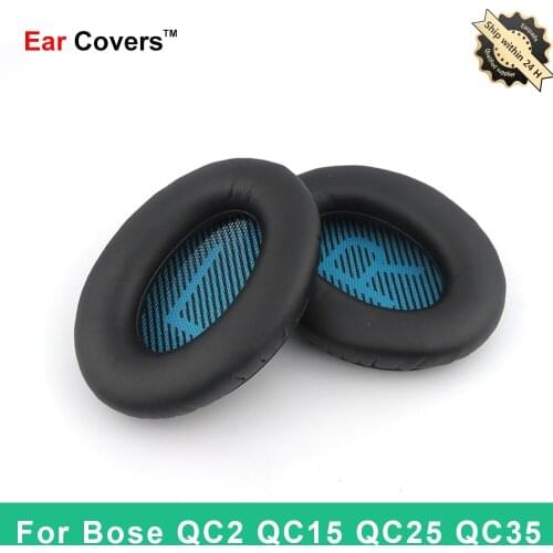 Ear Pads For Bose QC25 QC35 QC15 QC2 Headphone Earpads Replacement Headset Ear Pad PU Leather Sponge Foam