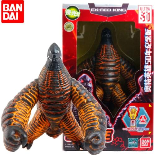 BANDAI Ultraman Kaiju Ultra Monster EX RED KING -50 Years Anniversary Edition Joints Movable Noctilucous Action Figure Doll Toy