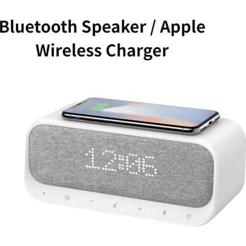 Wireless Charger Mini Speaker Blutooth FM Radio Portable Speakers Sleep Music Bluetooth Speaker Box Soundbar Sound Bar Audio