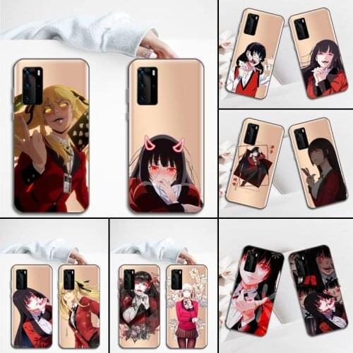 Kakegurui Jabami Yumeko Japanese Anime Phone Case Transparent for Huawei P honor 8 10i 20 30 40 smart 2019