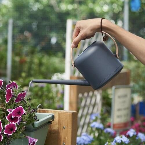 1800ml Long Mouth Water Pot Portable Plant Flower Watering Can Device Non-slip handle Indoor outdoor Garden Tool