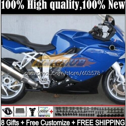 Body For BMW K 1200 S 1200S K1200S 05 06 07 08 09 10 47CL.15 K1200 S K-1200S 2005 2006 2007 2008 2009 2010 Fairing glossy blue