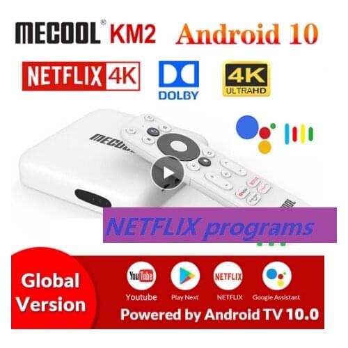 MECOOL KM2 Android 10.0 TV Box KM3 Google Certified Androidtv 10 Amlogic S905X2 ATV Android 10 KM9 PRO 4K Media Player 5G Wifi