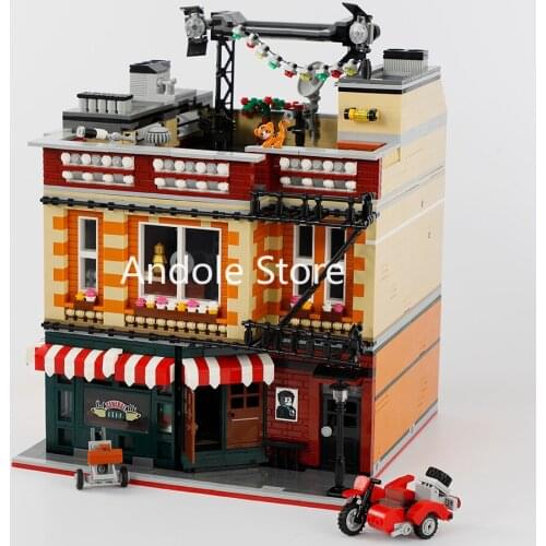 TBBT Friends Cafe Modular Building Blocks Street View Series Bricks 3D House Model Toys For Kids Birthday Gifts Home Decoration