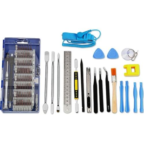 Precision Screwdriver Set Repair Opening Hand Tools Kit Hand Tool Set 78 in 1 Knife Tweezers Crowbar Ruler For Phone PC