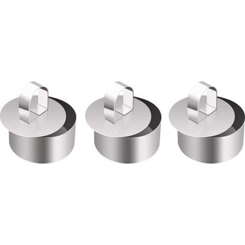 Stainless Steel Cake Rings, Mousse Cake Molds and Pastry Baking Ring,Food Ring Mould Dessert Rings Set for Baking