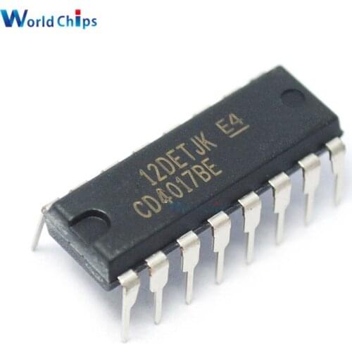 Original 50pcs/lot CD4017BE DIP - 16 CD4017 Counter Divider Decimal Chip IC