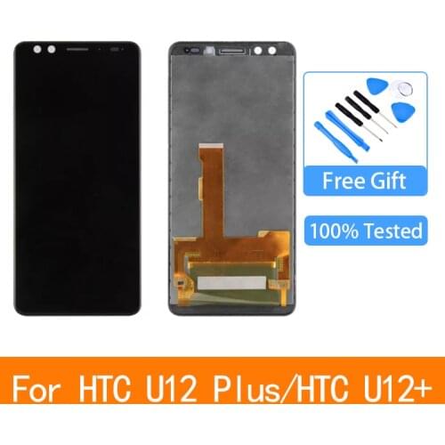 Original For HTC U12+ U12 Plus LCD Display Touch Screen Digitizer Assembly Replacement Parts 6.0" For HTC U12 Plus LCD Screen