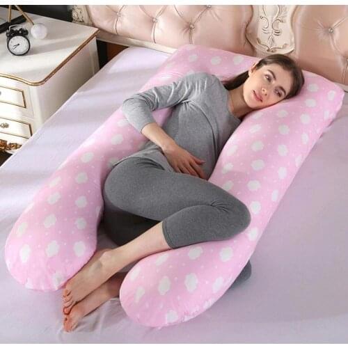 Sleeping Support Pillow For Pregnant Women Body with full-filling material U Shape Maternity Pillows 100% Cotton Side Sleepers