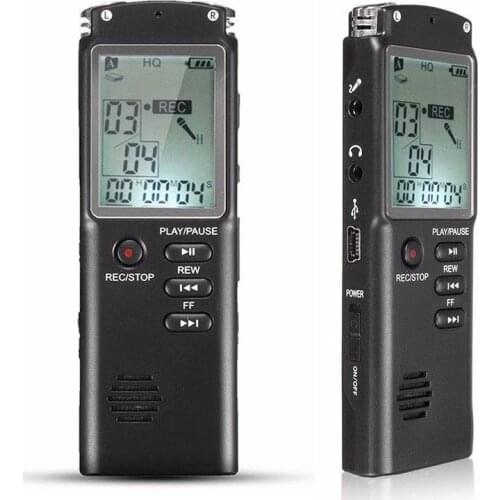 Professional Voice Activated Digital Audio Sound Voice Recorder Pen Dictaphone 8/16/32GB Rechargeable Interview Recorder Pen