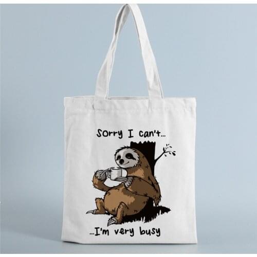 Retro Literary Canvas Bag for Women Shoulder Bag Ulzzang cartoon animals Shopping Bag Shopper Handbag Ladies Reusable Tote Bags