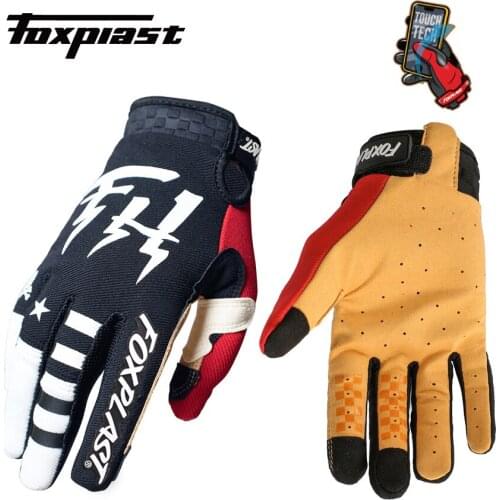 FOXPLAST Touch Screen MTB MX Cycling Gloves Motocross Gloves Road Mountain Bike Glove Moto Bicicleta Accesorio Bicycle Gloves