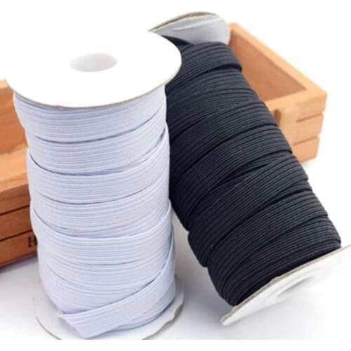 KALASO 5M/10M High Quality Elastic Band Sewing Accessories Fabric Flat Ribbon Underware Pajamas Ties Trim Width 3mm~14mm