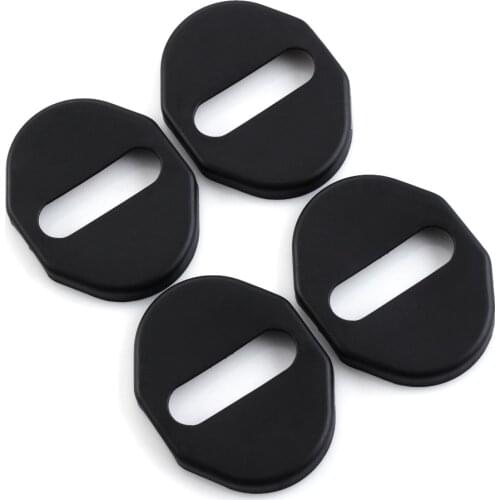Door lock buckle Cover Pad Guard Protector decoration 4pcs for Mitsubishi Pajero ASX Outlander Sport 2012 2013 2014 Car styling