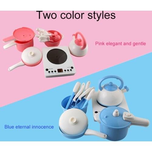 13x Kids Pretend Cooking Kit Cookware Pots and Pans Playset Learning Gift