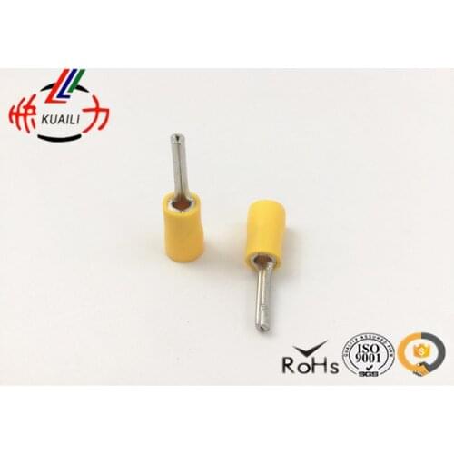 300pcs insulated pin terminals Connector YELLOW PTV 5.5-18 AWG 12-10