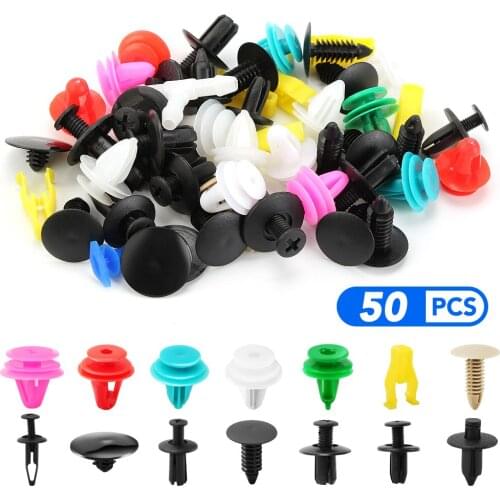50Pcs Universal Mixed Auto Fastener Clips Car Rivet for renault Dacia VOLVO V40 V60 V70 V90 XC40 XC60 XC70 XC90 S40 S60 S80