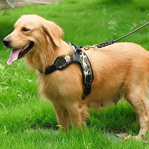 Large Dog Harness Soft Adjustable Training Harness Pet Walk Out Hand Strap Vest