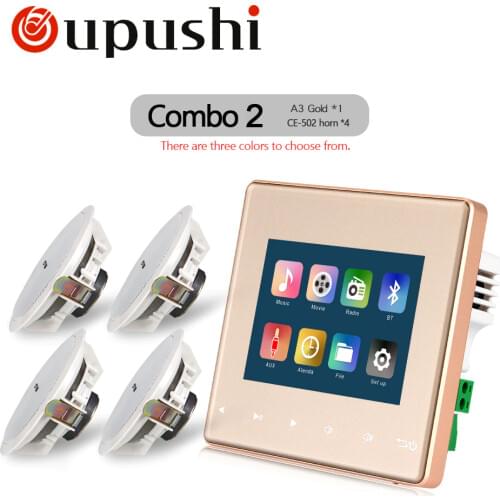 Oupushi Home Audio visual in wall amplifiers,FM/SD/AUX IN/USB Music Player,Bluetooth digital stereo amplifier,home theater cinem