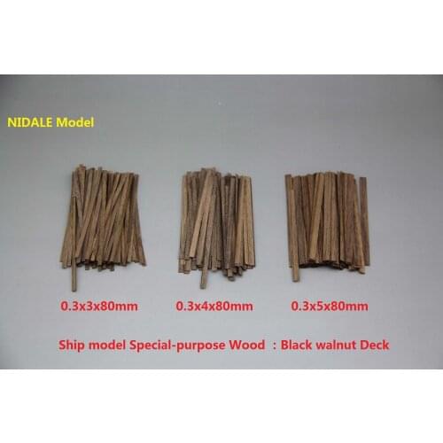 Ancient Ship model building kits Special-purpose Black walnut Deck wood batten 80 pcs/lot