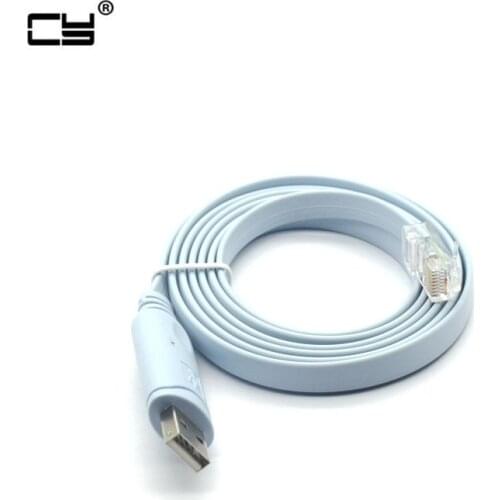 USB 2.0 to console debugging circuit Router switch configuration cable 1.5m USB to RJ45 connection interface cable 1.5m 5ft