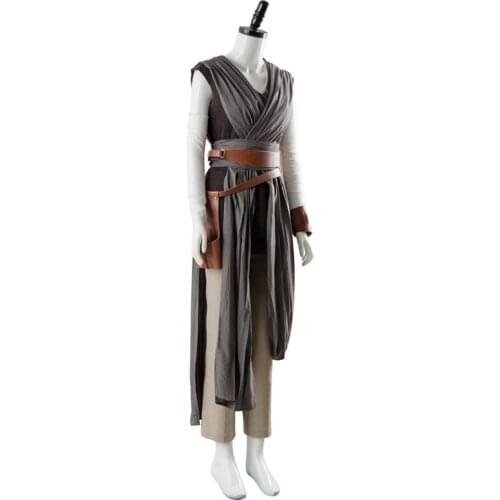 Star Cosplay Wars Rey Cosplay Costume Adult Women Outfit Suit Uniform Halloween Carnival Costume